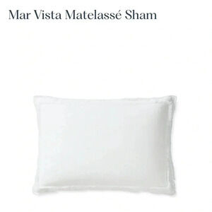 Serena and Lily Mar Vista Matelassé Standard Sham Pillowcase in White
